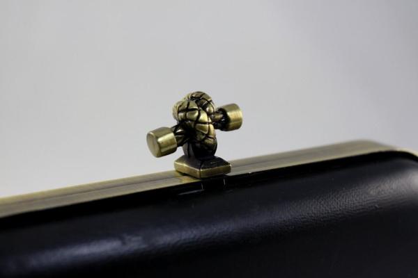 Lady Knot Closure Antique Brass DIY Purse Frame Banquet Bag Frame