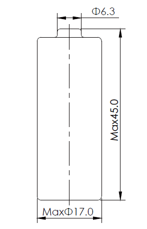 4/5A CR17450 Spiral Primary Lithium Battery 2200mAh 3.0V for Smoke alarms