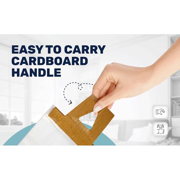 Door Hanger Bags 6 X 12 Inches - Clear Door Hanger Bags Protects Flyers, Brochures, Notices, Printed Materials