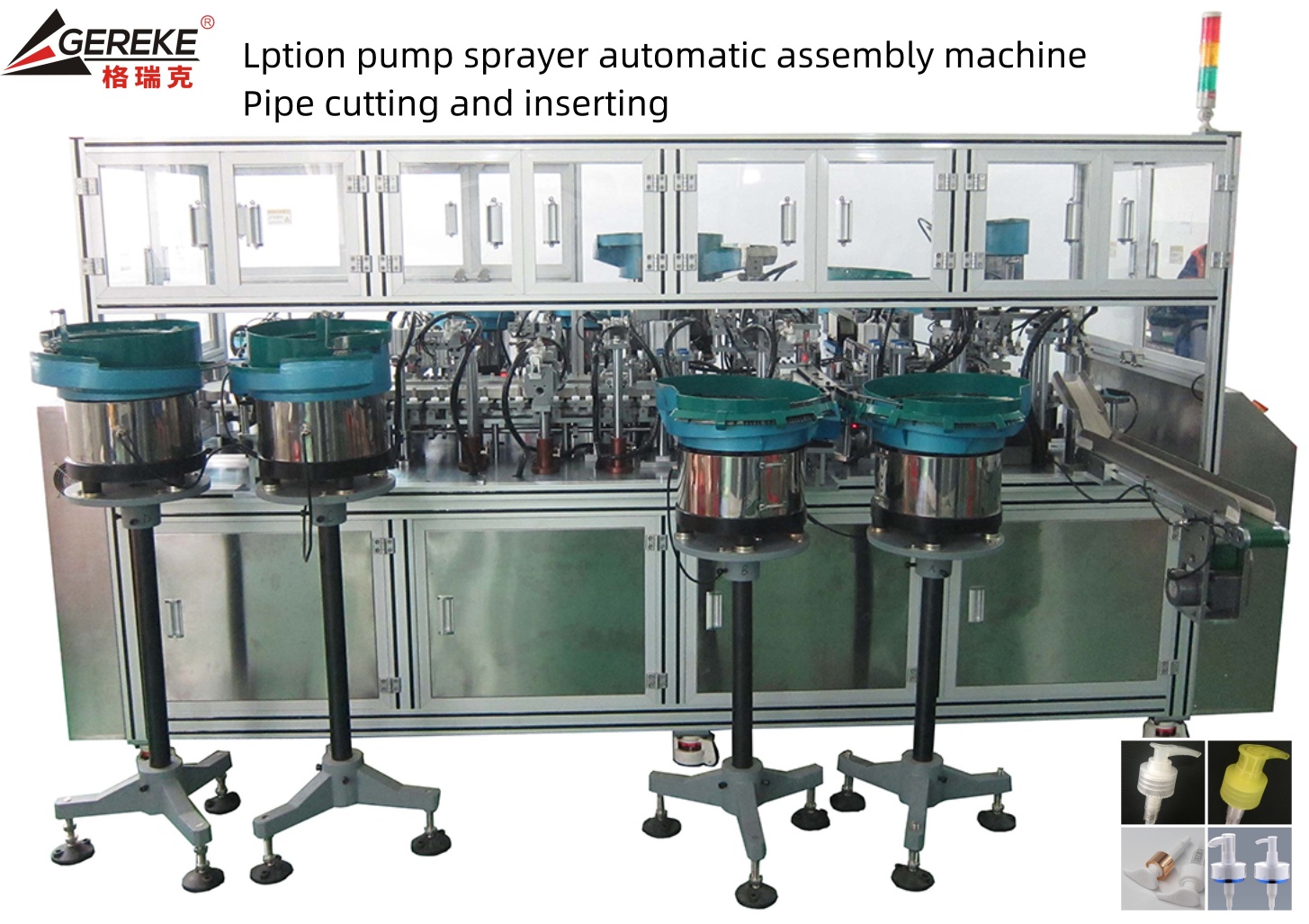 Lotion Pump Sprayer Automatic Assembly Machine 24/410 28/410