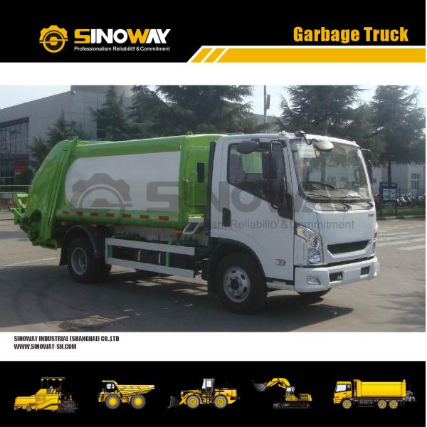 2.79L Displacement Waste Management Recycling Truck Automated Trash Truck Easy Control