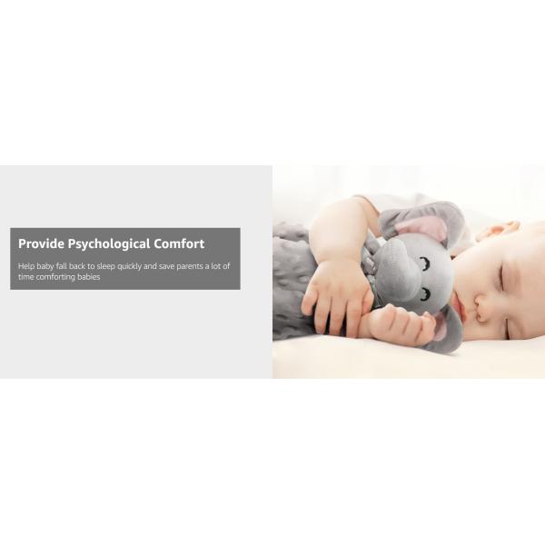 Soft Lovey Elephant Security Blanket Lightweight For Unisex Baby Gifts