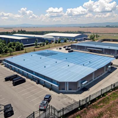 Hot Dip Galvanized Steel Structure Workshop with 120KM/H Wind Resistance and