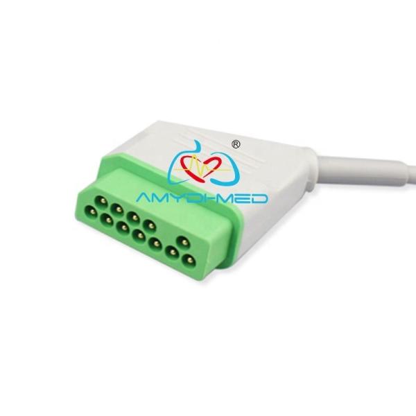 Quick Connect Ge 5 Lead Ecg Cable Non Interfering Material Safety Customization