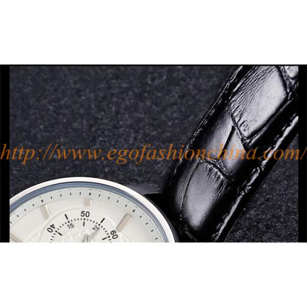 058A 3 Small Dials Watch Unisex Watch Genuine Leather Watch Business Watch Quartz Watch