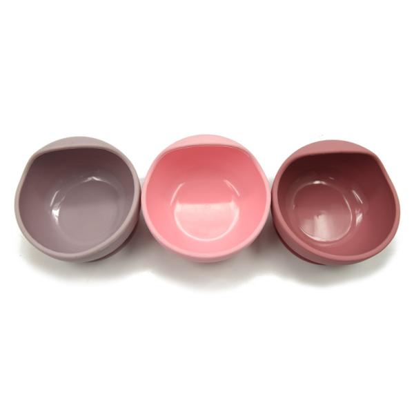 Soft 12*8.5cm Baby Silicone Suction Bowl Eco Friendly Tableware