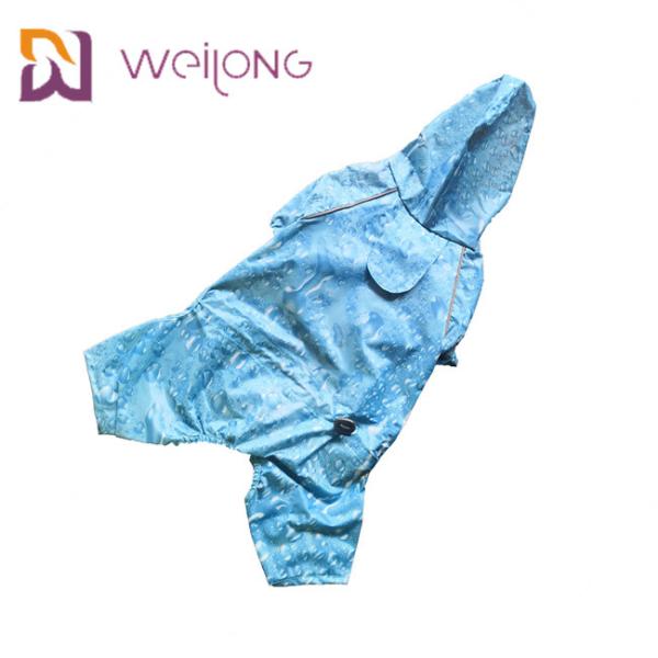 Reflective Waterproof Pet Raincoat For Dogs Cat In Rainy Season Customized Dog Rain Gear