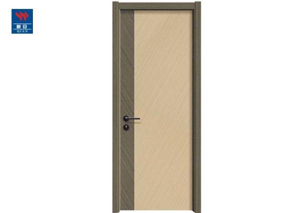 Custom Design  Eco-Friendly Waterproof Pvc Veneer Modern Wood Doors Prices