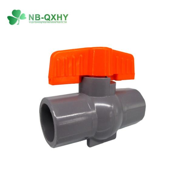 High Thickness PVC Ball Valve 1.5 Inch Water Valve PVC Gray Plastic Flexible