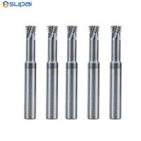 M1 - M12 Métrico de hilo de extremo de molino de carburo de tungsteno bit de enrutador para el aluminio metálico