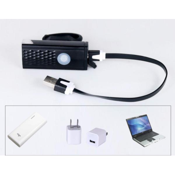 3 Modes LED Bicycle Lights Set for 1.5-4 Hours Endurance and USB Rechargeable Battery
