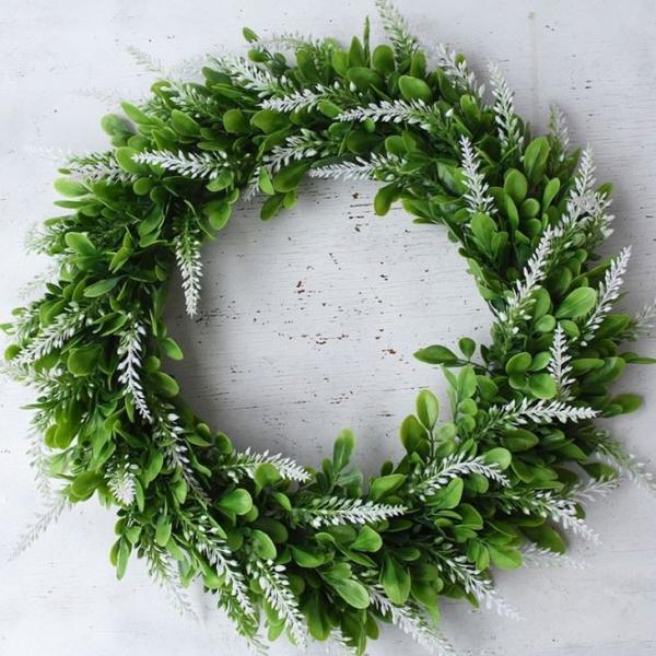 Falso de seda plástico Garland Greenery Wedding Decor de 42cm