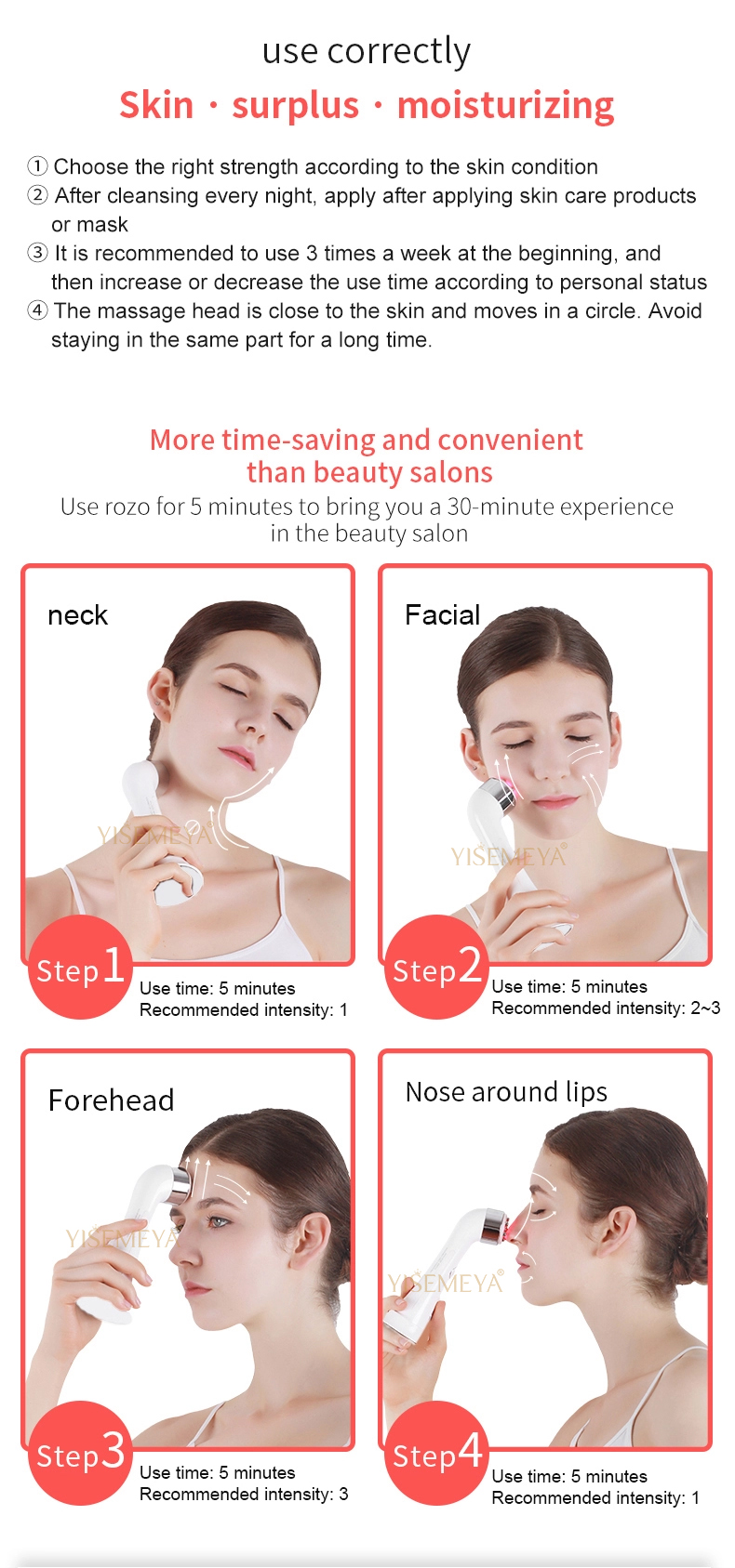 Acne Treatment RF LED Multifunction Beauty Device Facial Beauty Equipment
