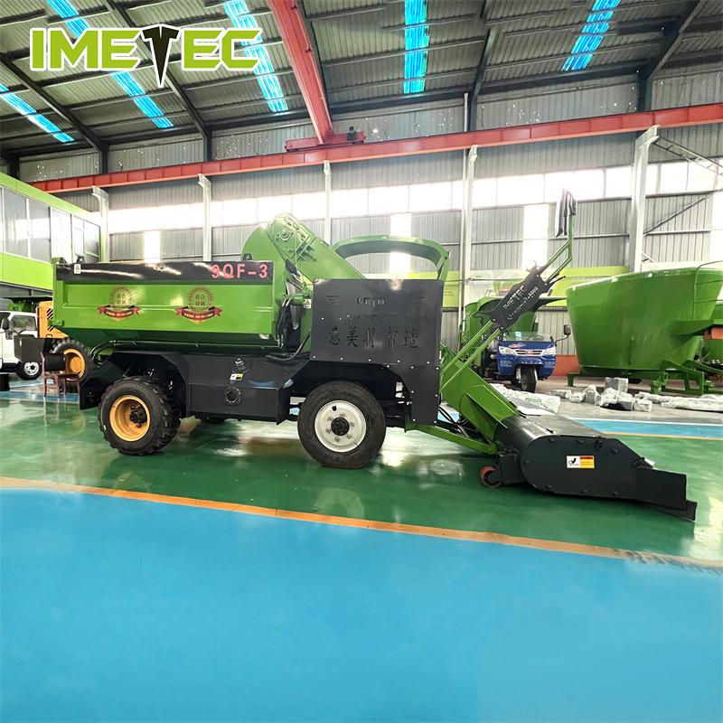Livestock Barns Dairy Manure Scraper Truck Dry Wet Dung Cleaning Transport Equipment
