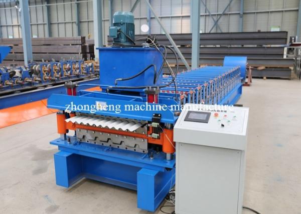 16 Stations 686 Ibr Roof Sheet Roll Forming Machine With Cnc Cutting