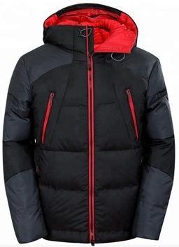 Attachable Style Mens Down Coat , Winter Mens Down Jacket With Hood