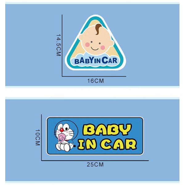 Customized Warning Kiss Cut Stickers Decals For Car Window Baby In Car