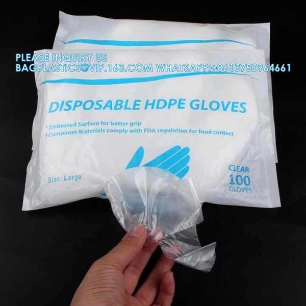Designed For Hair Dyeing Products Disposable Pe Gloves Individual Pack Cheap Factory Wholesale Gloves Disposable