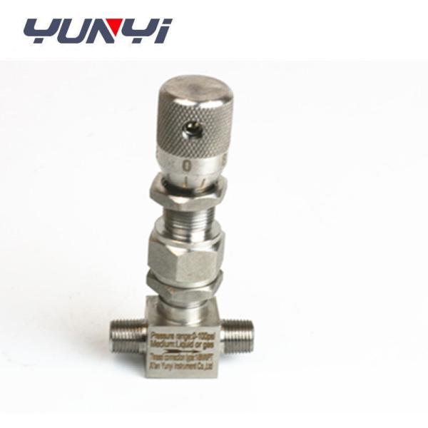 SS316L Stainless Steel Pressure Regulator DN2 Air Gas Needle Valve