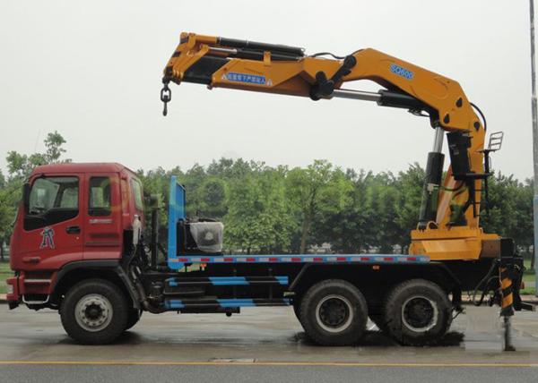 High Efficiency Truck Mounted Boom Crane Durable Low Power Consumption