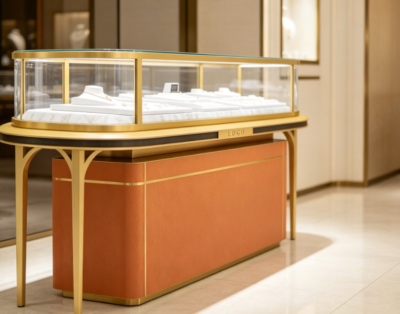Upright Display Case with 50kg Per Shelf Weight Capacity Ultra-Clear Low-Reflection Tempered Glass and Built-in High-CRI LED Lighting
