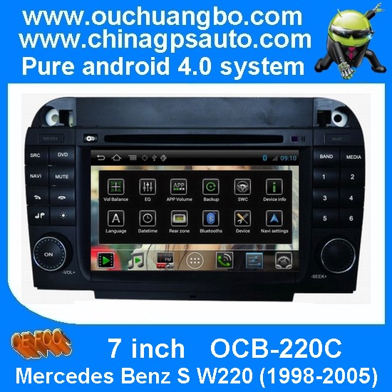 Ouchuangbo HD Screen DVD Radio Android 4.0 for Mercedes Benz S W220 1998-2005 S150 System USB 3G Wifi Can Bus OCB-220C