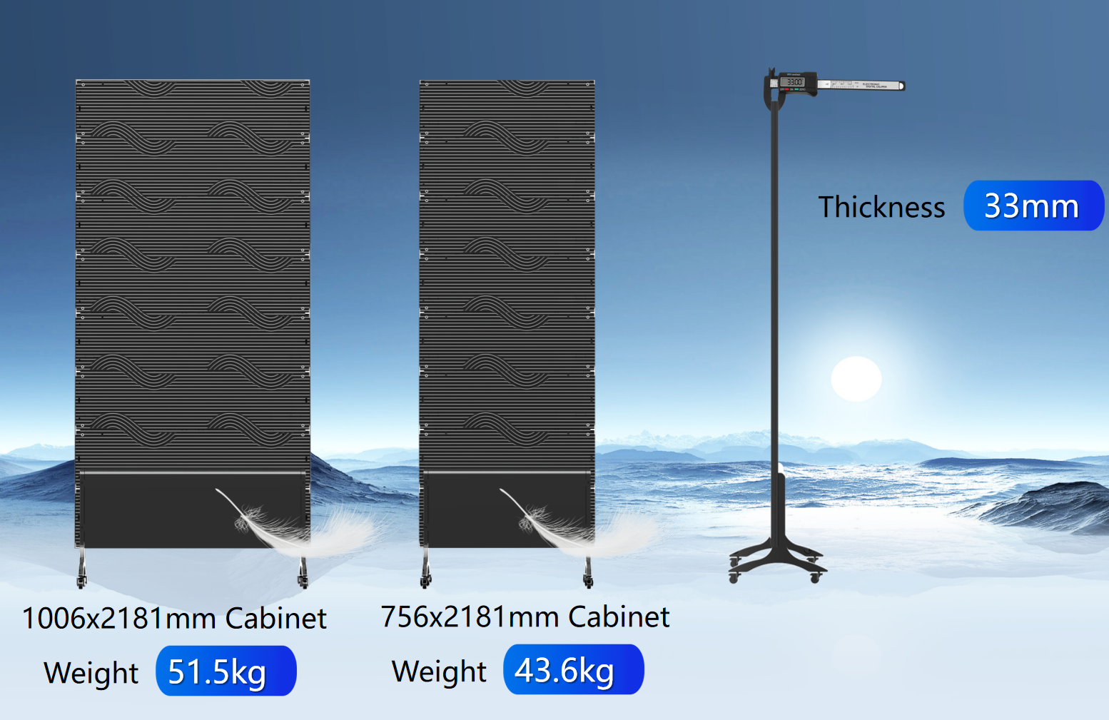 3000nit High Brightness GOB P1.25 LED Poster with Ultra-thin 33mm Cabinet and Front Access Service for Indoor Advertising