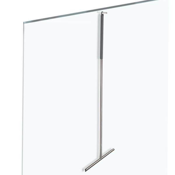 Luxury design Chrome tile floor wiper Stainless steel gloss with 2 types of hooks / Pull for the shower