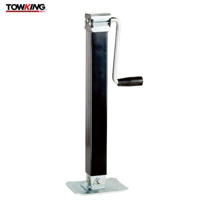 7000LBS Square Tube Trailer Jack Stands Sidewind With Drop Leg 15 + 12 Lift