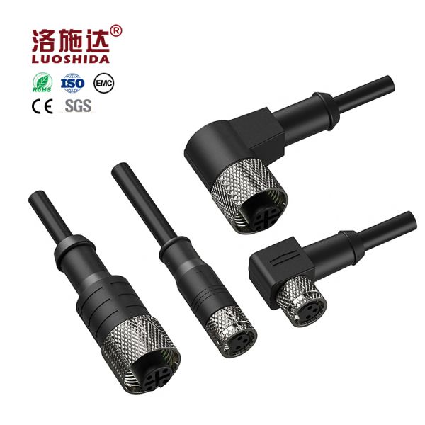 M12 4 pin connector cable standard 2 meters capacitive proximity sensor connector inductive proximity sensor