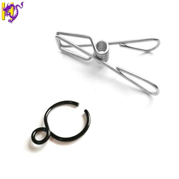 U Shaped Stainless Steel Torsion Coil Spring Clip for Clothes Pin