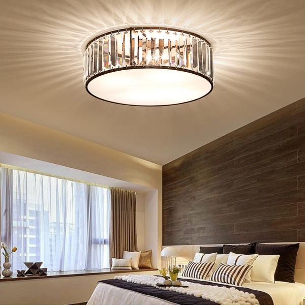 Modern Led Ceiling Lights Crystal Living room decor Creative Black chandelier lamp(WH-CA-98)