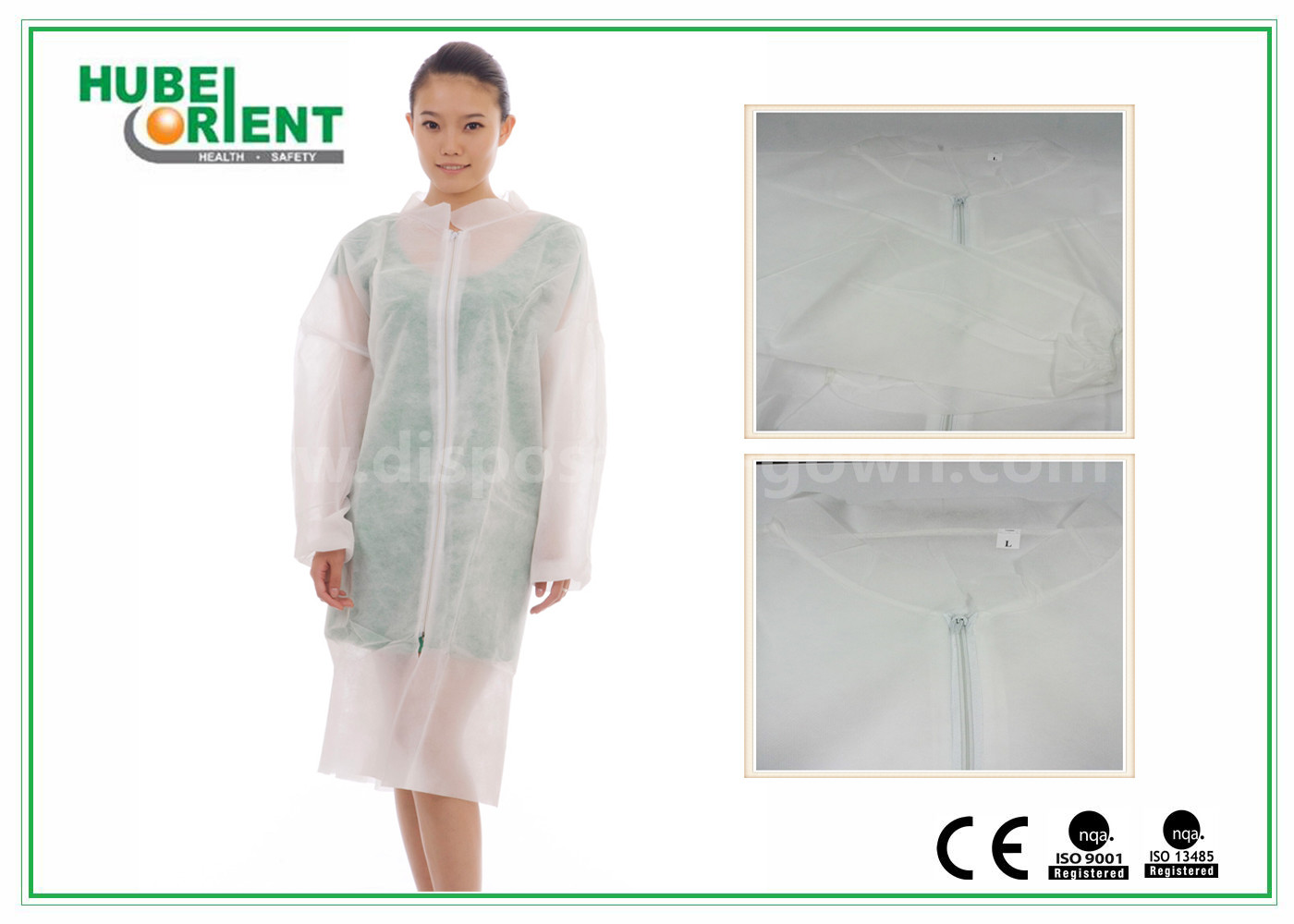 Hospital Surgical Lab Coats / White Lab Coat For Adult By MP Tyvek Materials / Белый лабораторный пальто для взрослых