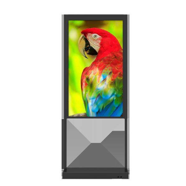Secure Metal Patio Interactive Touch Screen Kiosk Station 4G Touch Screen 55 Inch