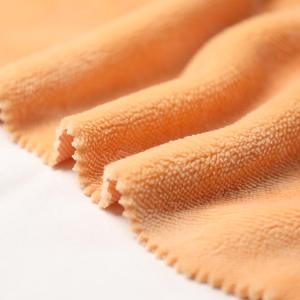 Único luxuoso curto alaranjado contínuo de Shu Velveteen Fabric 150gsm do lado