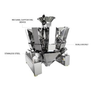 Automatic Multihead Weigher Machine , Candy Multi Head Weigher Packing Machine