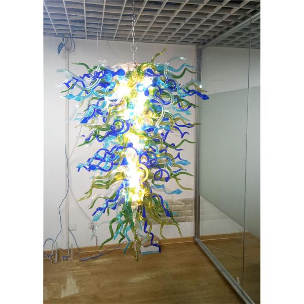Custom blown glass Drop chandeliers Art Chandelier Contemporary Handmade Blown Glass Big Chandeliers （WH-GB-08)