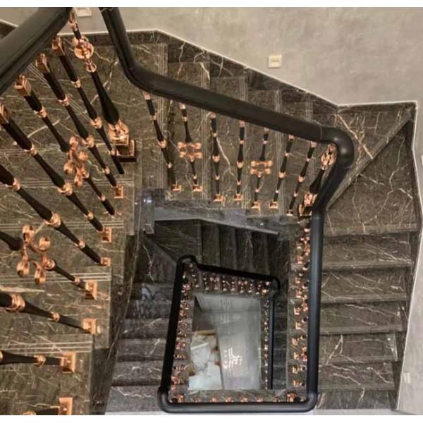 Modern Design Indoor Aluminum Stair Baluster Ornamental Aluminum Stair Railing