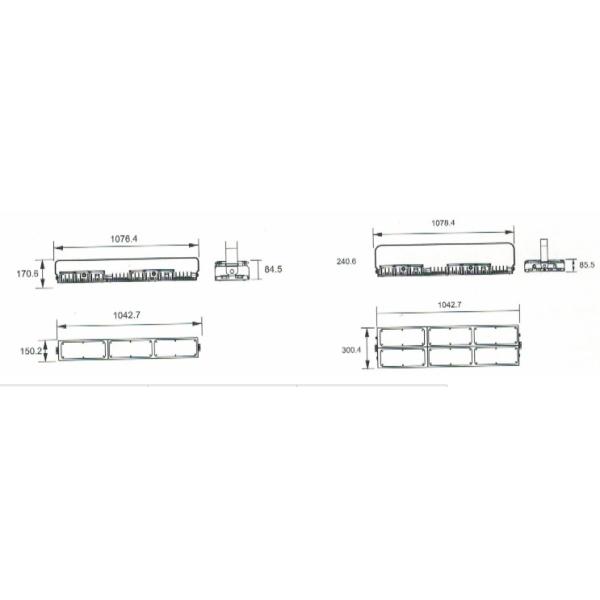 DC Automatic High Power LED Flood Light Die Cast Aluminum Housing Energy Saving