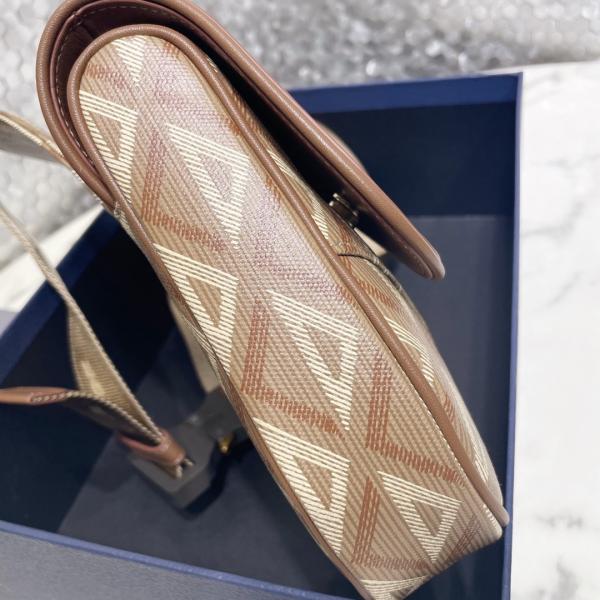 Холст диаманта сумки слинга седловины CD и ровная седловина бумажника Dior кожи