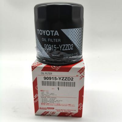 90915-YZZD2 Spin-On Oil Filter Fits Toyota Camry & Hilux Gasoline Vehicles, Cross Ref 15601-13051, Ø74×85mm Black Coated Metal Housing with Complete O-Ring Kit, OE Standard & Easy Installation