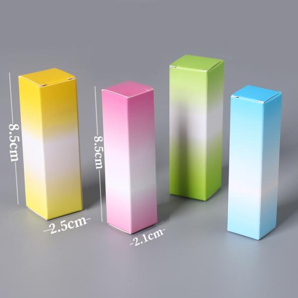 Glossy Matte Cosmetic Packaging Box Lip Balm Paper Lipstick Packaging Gift 8.5cm
