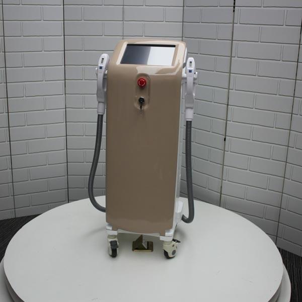 This year's popular champange color SHR IPL hair removal skin rejuvenation machine 3 in 1