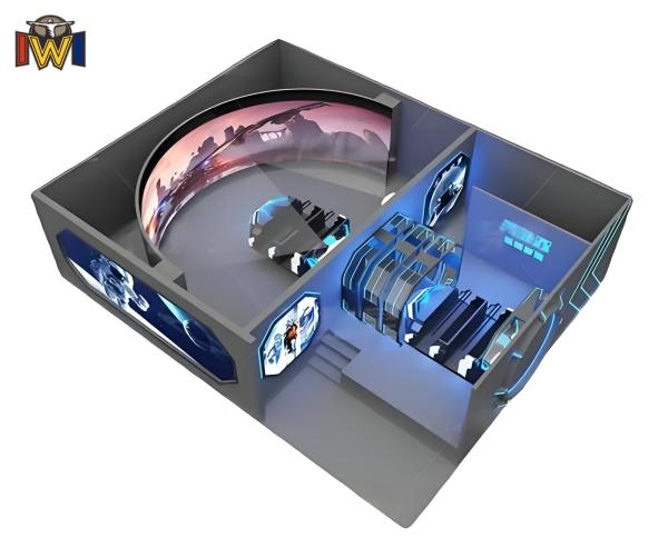 CE Certified VR 3D Track Cinema for Theme Parks