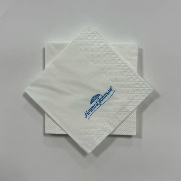 23*23cm White Beverage Napkins 20pcs/Bag OEM 2 Ply Beverage Napkins