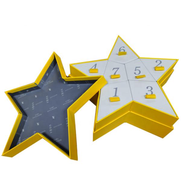 Recycled Special Star Shape Valentines Gifts Box Skincare Packaging