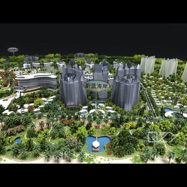 Boao King Bay Architectural Models Sunac Project 1/1000 Scale Acrylic Architectural Model
