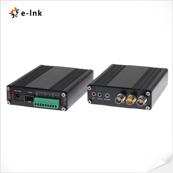 1Ch Bidirectional 3G-SDI with Loop-out + 1Ch Tally + 2Ch Bidirectional RS485 or RS422 + 2Ch Stereo Audio + 1Ch Microphone over Fiber Converter