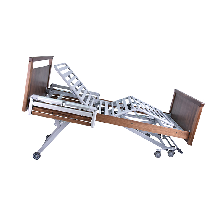 Multi-functional Central Control Adjustable Hospital ICU Critical Care Bed with Aluminum Alloy Frame