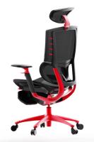 Polyester exécutif ergonomique réglable de chaise en cuir avec l'appui lombaire
